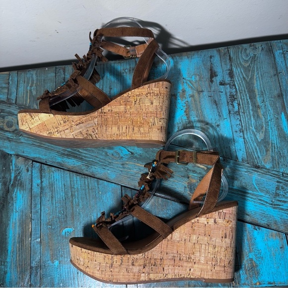 Ariat Women's Unbridled Lolita Sandal Size 8 Fringe Western Southwestern - Picture 7 of 13